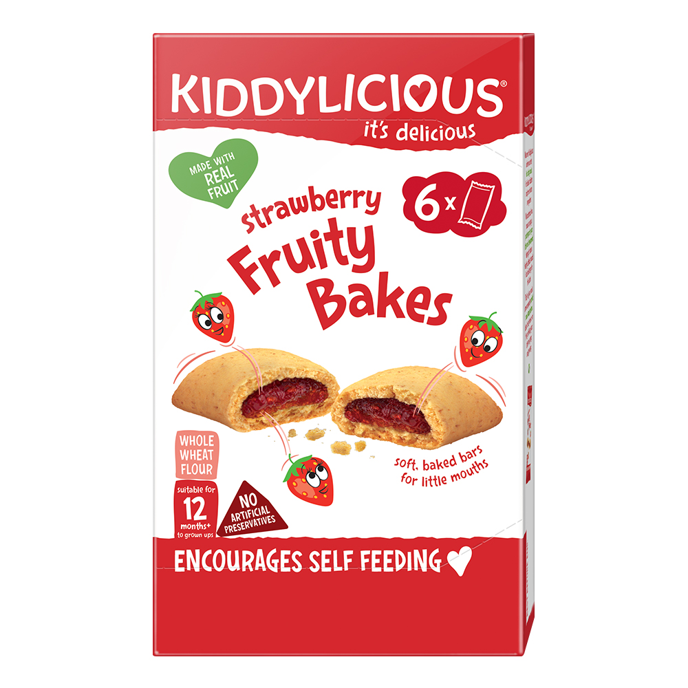 Kiddylicious Strawberry Wafers 6 Months 10 Pack (100 g) - Storefront EN