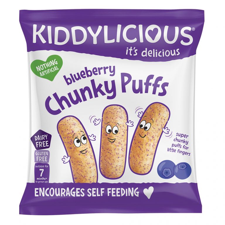 Chunky Puffs Blueberry Baby Snacks Kiddylicious