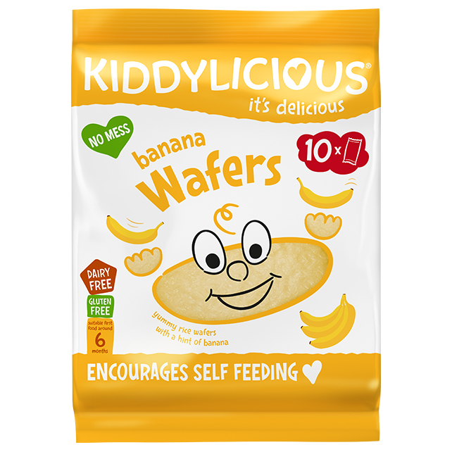 Kiddylicious Wafers banane - Approuvé par les Familles