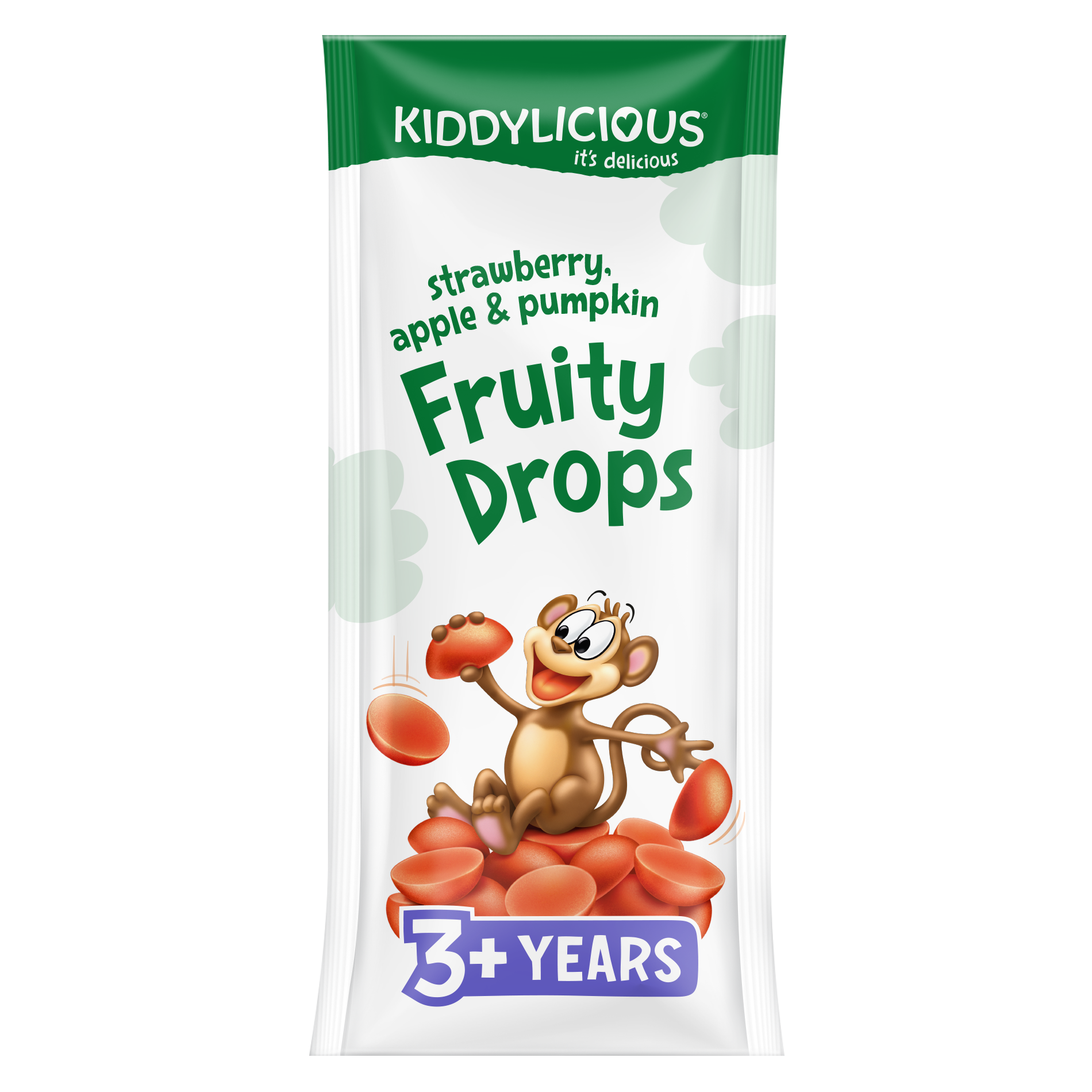 strawberry, apple and pumpkin fruity drops