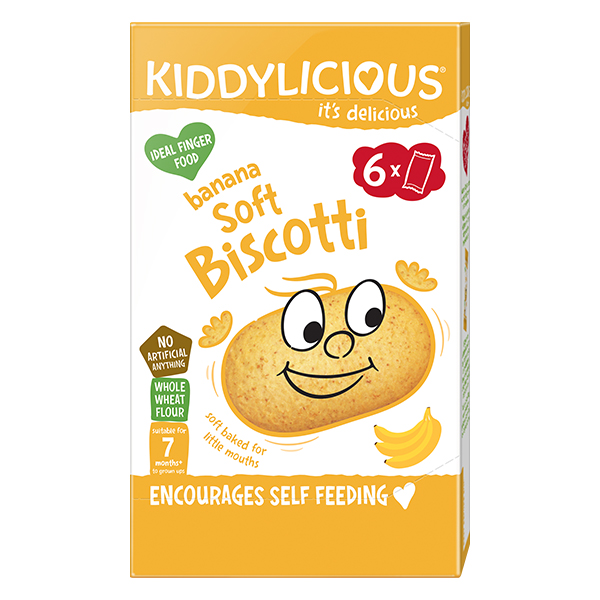 Kiddylicious Banana Soft Biscotti 7+ Months