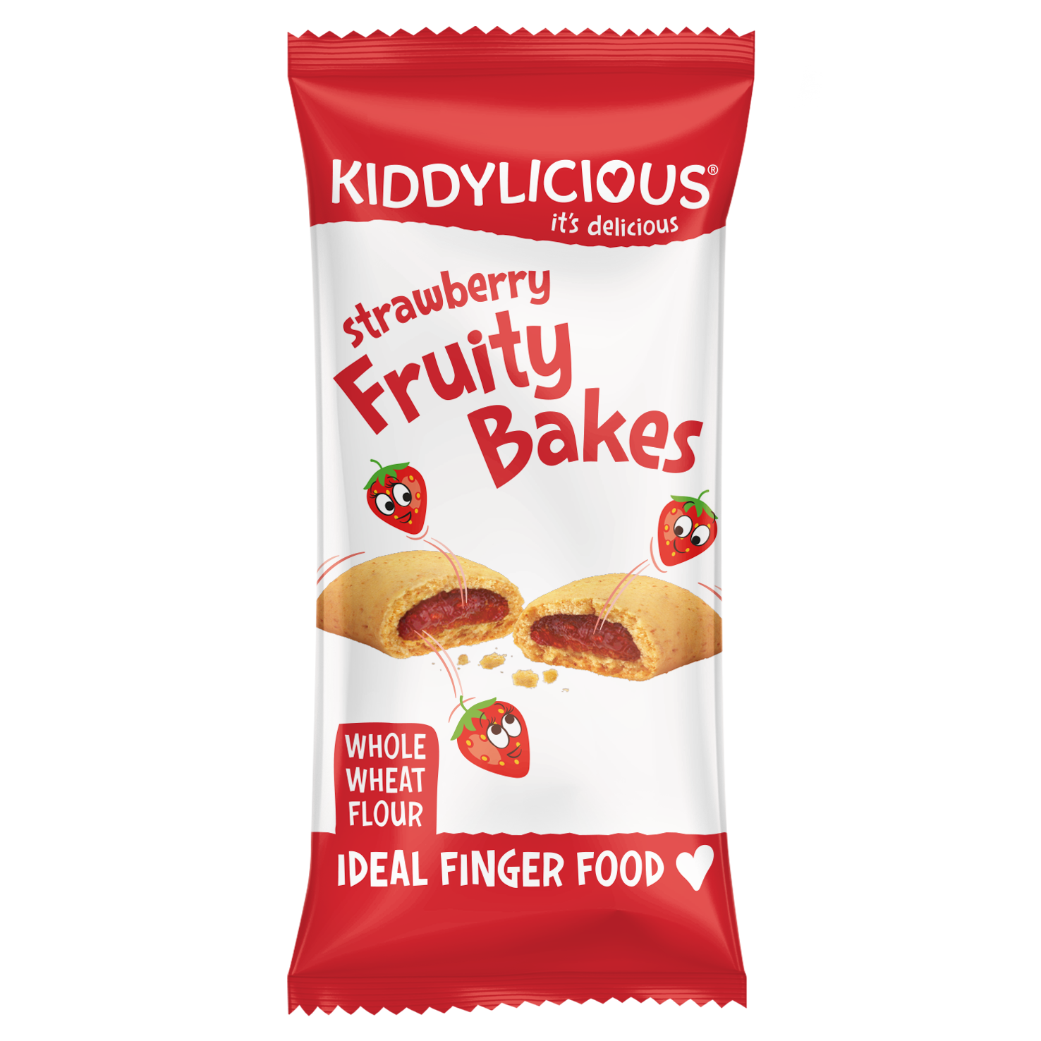 Kiddylicious Strawberry Fruity Bakes - Delicious Snacks for Kids with Real  Fruit Centre - Suitable for 18+ Months - 8 Packs of 6 (48 Total) :  : Grocery