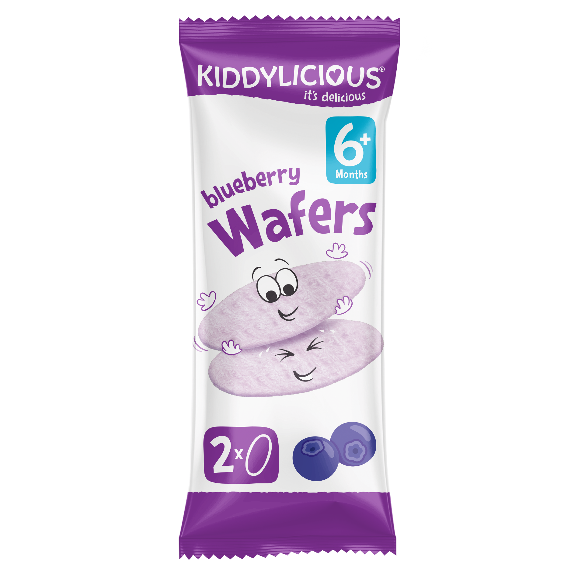 Kiddylicious Wafers Blueberry Baby Snack 6months+ Multipack 4x – McGrocer
